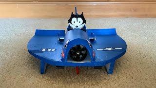 Felix the Cat Flies a Fictional Cartoon F6F Hellkat 3s EDF AUW 156g [upl. by Alaehcim]