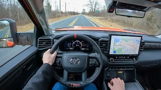 2023 Toyota Sequoia TRD Pro  POV Test Drive Binaural Audio [upl. by Tatia690]