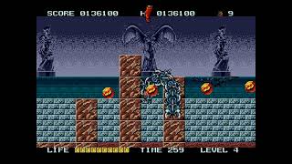 Rastan Saga II Sega Genesis Playthrough Round 5 Level 4 [upl. by Negam]