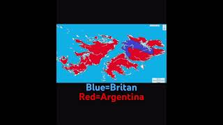 Falklands war using maps [upl. by Vanzant]