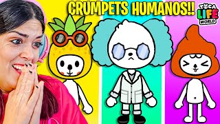 CRUMPETS HUMANOS en TOCA LIFE WORLD [upl. by Demakis]