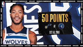 Derrick Rose Drops CareerHigh 50 PTS  NBATogetherLive Classic Game [upl. by Shirlie]