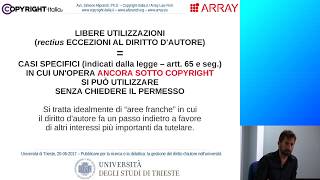 Parte 2  Pubblico dominio fair use e libere utilizzazioni [upl. by Klein]