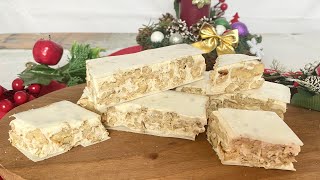 TORRONE SARDO morbido 3 INGREDIENTI RICETTA ORIGINALE facile e veloce [upl. by Estrella]