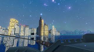 Skyscraper City Night Cruise  VRChat world preview [upl. by Finah635]