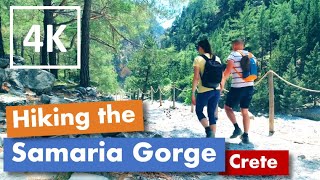 Samaria Gorge hike Crete May 2022 in 4K [upl. by Ydarg]