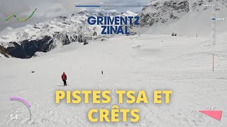 GRIMENTZ  PISTES TSA ET CRÊTS  GOPRO 4K [upl. by Annaor]