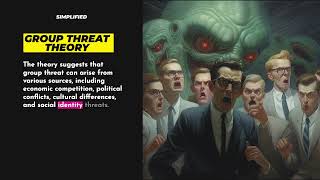 Group Threat Theory simplified psychology sociology [upl. by Nallek351]