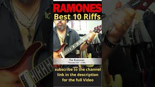 Alex Cambise  The Ramones quotPalisades Parkquot Ramones Best 10 Riffs shorts fender gibson prs [upl. by Ylera]