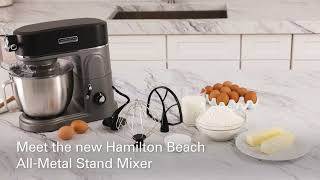 Stand Mixer  Hamilton Beach® Professional  AllMetal Stand Mixer 63240 [upl. by Benjy]