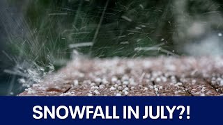 Snowfall in July Heres what really happened  FOX Weather Philly [upl. by Church]