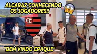 ðŸ’¥CARLOS ALCARAZ CONHECENDO JOGADORES DO FLAMENGO E O CT DO CLUBE [upl. by Repsag110]