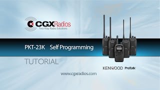 Kenwood ProTalk PKT 23K Self Programming [upl. by Airtina]