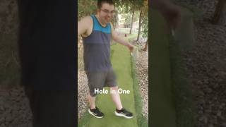 One handed hole in one at Molalla River Brewing Company mini golf [upl. by Dan]