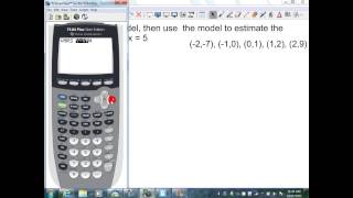 sec6 1 part 2 Using a caclulator to model polynomials [upl. by Yi]