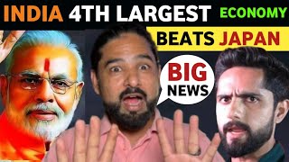 INDIA BECOME 4TH LARGEST ECONOMY IMF NEW REPORT ABID ALI PM MODIS FAN REACTION ON INDIA REAL TV [upl. by Idnew]