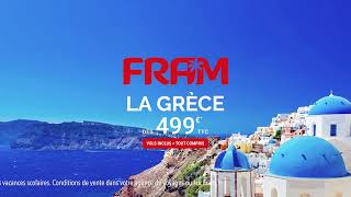 Pub TV FRAM  Grèce Voyages FRAM officiel [upl. by Idhem584]