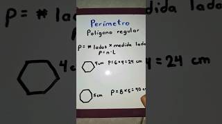 Perímetro poligonos regulares perímetro poligonos figurasgeométricas matemáticas [upl. by Alfie629]