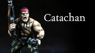 How to paint Imperial Guard Catachan Jungle Fighter [upl. by Eynahpets]