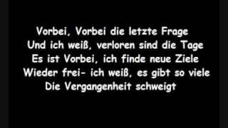 Panik  Vorbei Lyrics [upl. by Llemaj]