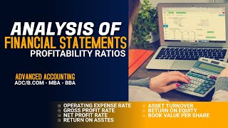 Analysis of Financial Statements  Profitability Ratios ADCBCom  MBA  BBA in UrduHindi [upl. by Annaeel]