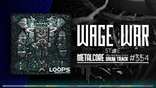 Metalcore Drum Track  Wage War Style  120 bpm [upl. by Noraha]