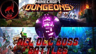 Minecraft Dungeons All DLC Boss Battles [upl. by Moskow318]