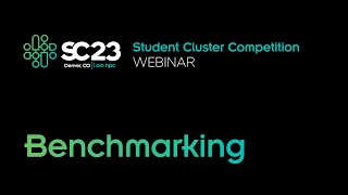 SCC23 Benchmarking Webinar [upl. by Ashford]