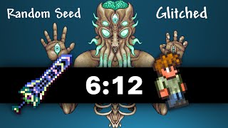 WR Terraria Moon Lord in 612 Random Seed Glitched 1449 [upl. by Saxon552]