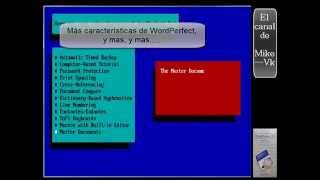 PCMsDOS   Demo WordPerfect 51   1988 WordPerfect Corporation [upl. by Nnayllehs]