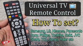 How To Set Universal Smart TV Remote Control for ANY Brand  Samsung LG Toshiba TCL Sony [upl. by Schenck]