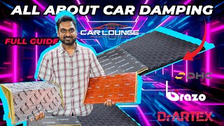 CAR DAMPING EXPLAINED I WHY U NEED A DAMPING I TYPES OF DAMPING [upl. by Oivatco547]