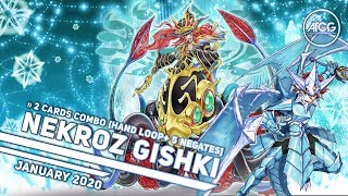 YuGiOh GISHKI NEKROZ  HAND LOOP  5 Negate 2 Cards Combo  January 2020 [upl. by Reade]