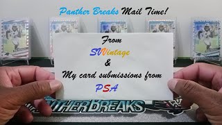 Panther Breaks Mail Time 40 From svvintage amp My PSA Submissions 💥🏈💥🏈💥 [upl. by Yrolam]