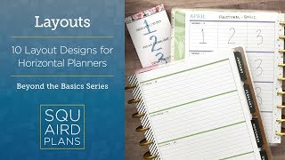 10 Layout Designs for Horizontal Planners  Beyond the Basics  Happy Planner Horizontal [upl. by Bloxberg]