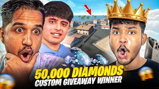 DesiGamers 50000 DIAMONDS CUSTOM GIVEAWAY WINNER 🏆 Garena Free Fire [upl. by Dranal]