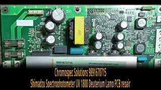 Shimadzu Spectrophotometer UV 1800 Deuterium Lamp Power Supply Mother Board Display Board repair [upl. by Vanden293]