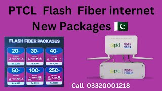 ptcl flash fiber New Packages 2024 in lahore 🇵🇰 [upl. by Ener]