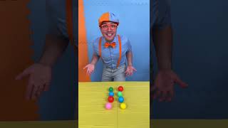 Ball Pit Color Overload 🟢🟡🟠🔴 blippi color shorts [upl. by Bette]