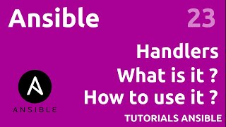 Handlers  What is it  How to use it  ex nginx  ANSIBLE 23 [upl. by Damarra107]