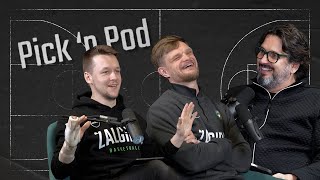 PICKNPOD TALKS with Andrea Trinchieri test for Tautvydas Sabonis and recipe for the playoffs [upl. by Akemahc]