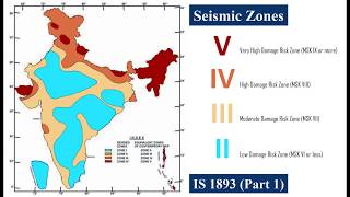 Seismic Zones of India [upl. by Anairol820]