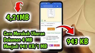 cara memperkecil ukuran file pdf dari 4MB menjadi 1MB  941KB [upl. by Gaspar224]