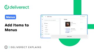 Menus  Add Items to Menus  Deliverect Explains [upl. by Woolcott]