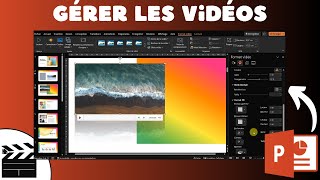 Gérer des VIDEOS  POWERPOINT [upl. by Dorrehs877]