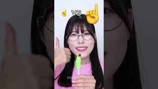 Big Finger Vs Small Finger Eating Challenge 🤣shortstrendingytshortshumanitychallengeviral [upl. by Daenis]