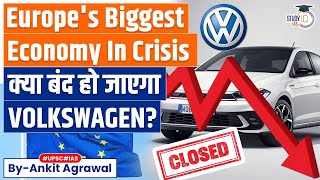 Recession in Germany  Volkswagen Plans to Close at Least 3 Plants  Know all about it [upl. by Malin693]