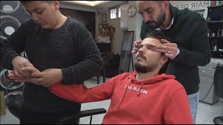 ASMR Turkish Barber FaceHead and Body Massage 189 [upl. by Notserk]