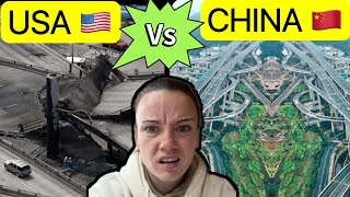 CHINA vs USA Infrastructure The GREATEST  向中国学习 [upl. by Kaja]