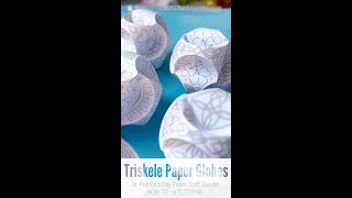 Hattifant St Patricks Day TRISKELE PAPER GLOBES  Tutorial 2 [upl. by Magdalena]